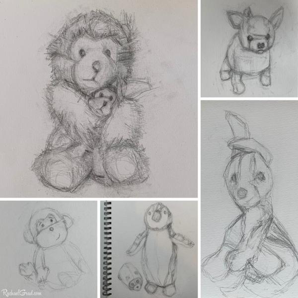Stuffed Animal Toy Drawing