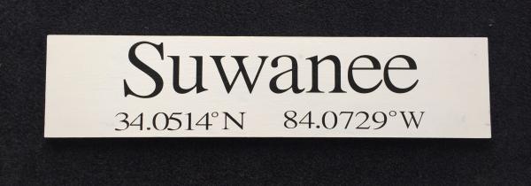 Suwanee Coordinates Sign picture