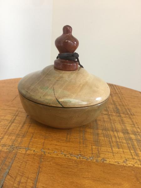 Poplar Wood Salt Bowl, Jeanette Pierce picture