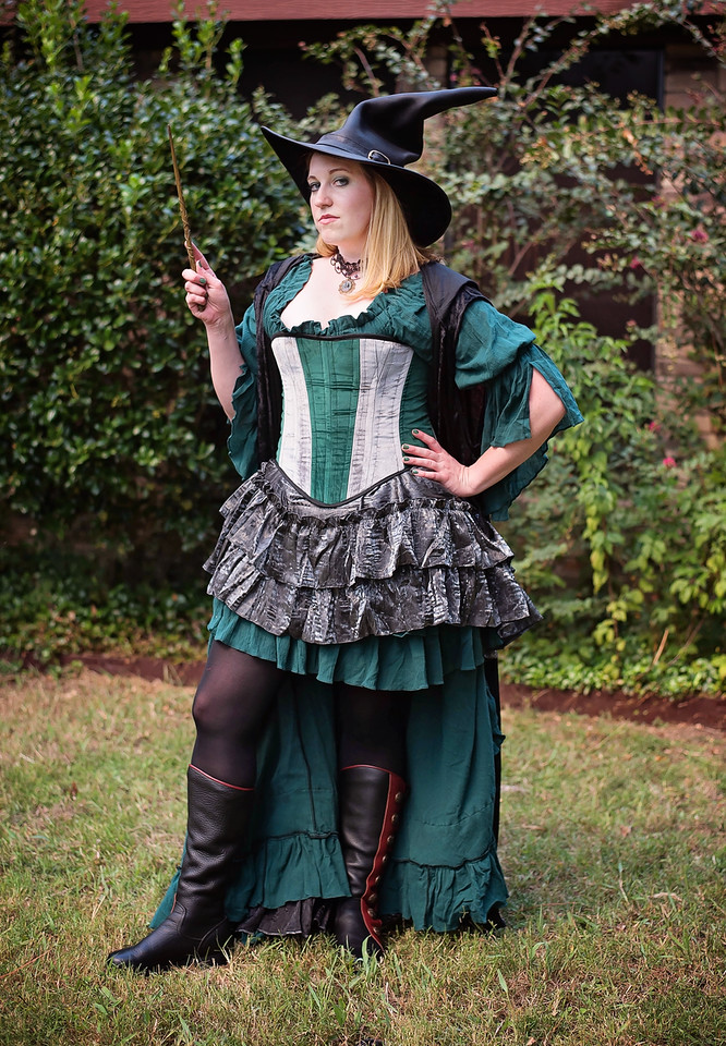 Fancy Saloon Skirt light, Silver, Silver, Copper, Black picture