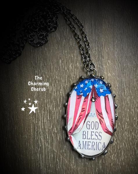 God Bless America necklace picture