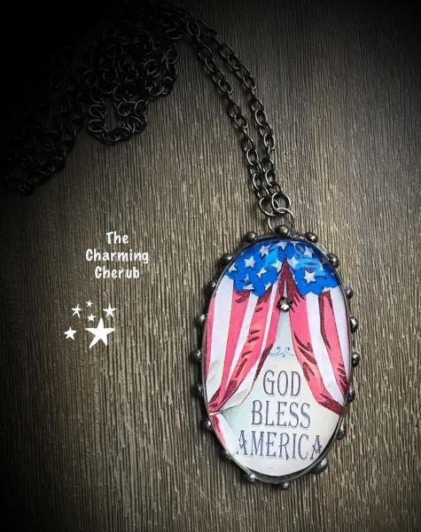 God Bless America necklace