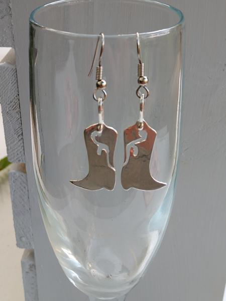 Sterling Silver Shaped Cowboy Boots