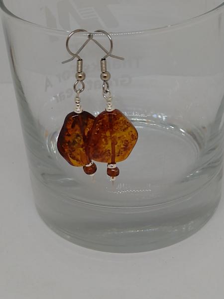 Amber Beads with Sterling Silver Accents picture