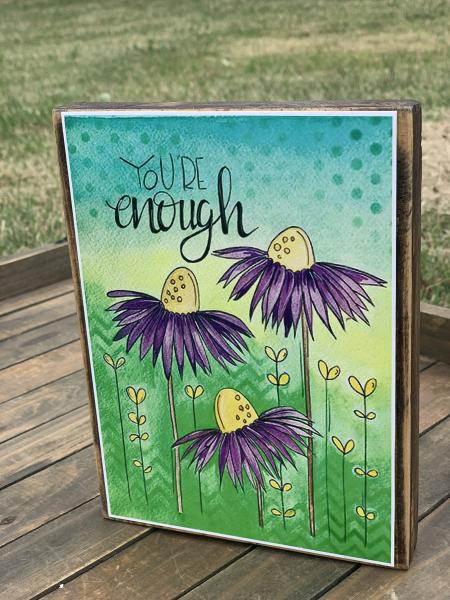 You Are Enough Flowers Wall Art picture