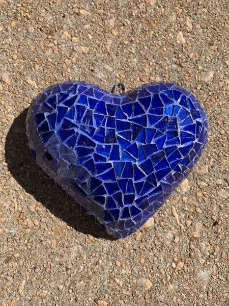Navy Blue Small Heart