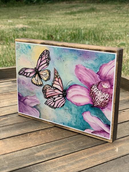 Butterflies and Orchids Wall art