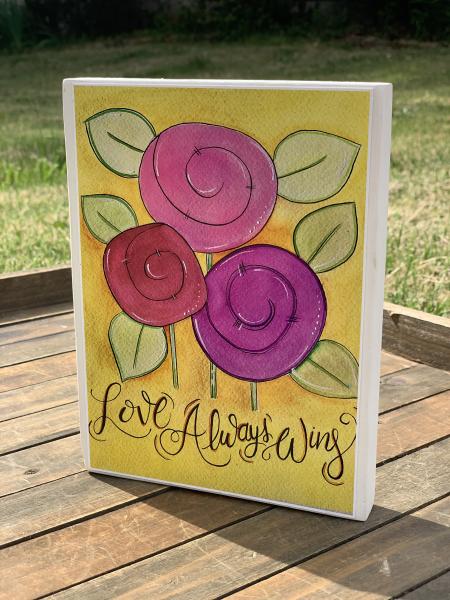 Love Always Wins Flower Wall Art picture