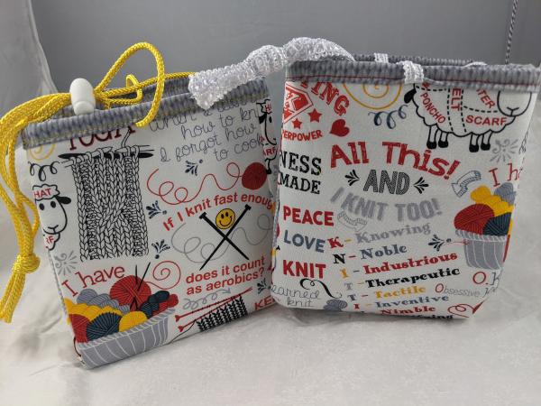 Project Bag - Knitting Sayings