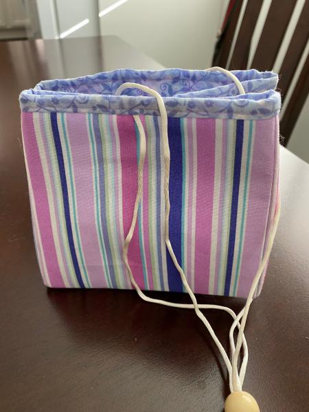 Project Bag - Purple Stripes