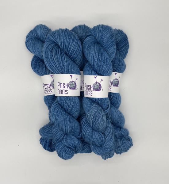 From the Farm - 100% alpaca from Lourdes - Classic Blue, 200 yds, DK weight picture