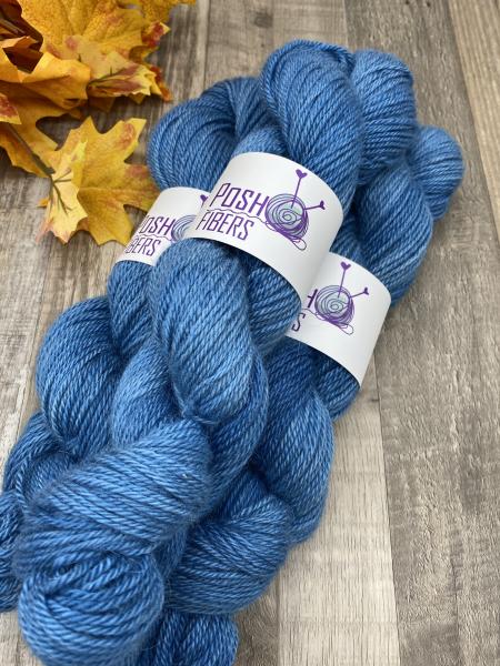 From the Farm - 100% alpaca from Lourdes - Classic Blue, 200 yds, DK weight picture