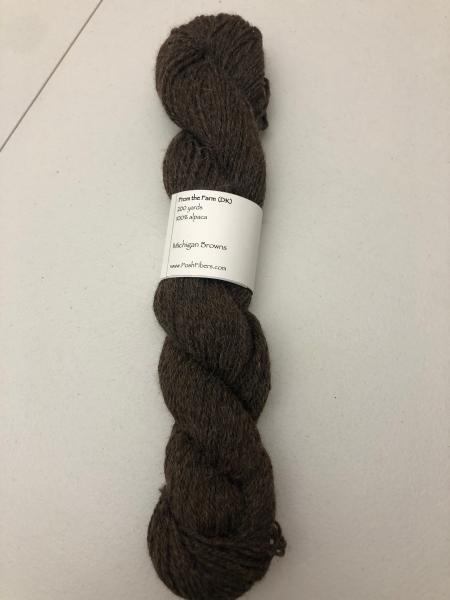 From the Farm - Michigan Browns - 100% alpaca - 200 yds, DK weight picture