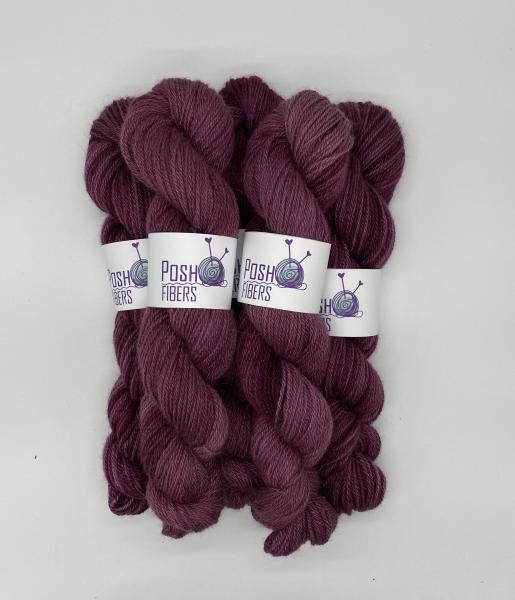 From the Farm - 100% alpaca from Lourdes - Boysenberry Syrup, 200 yds, DK weight picture