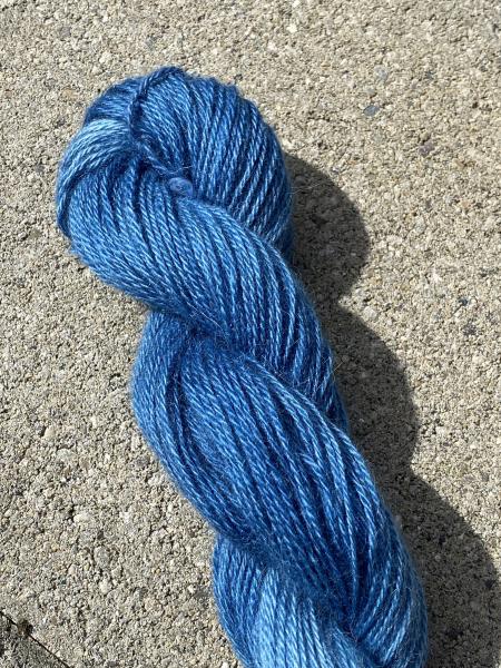 From the Farm - 100% alpaca from Lourdes - Classic Blue, 200 yds, DK weight picture