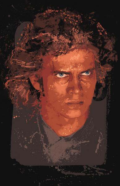 Anakin Skywalker Splatter Paint