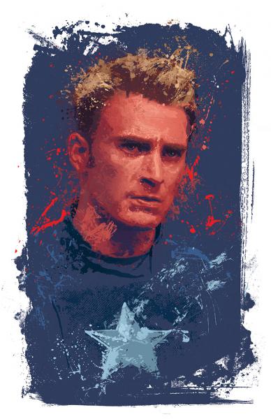 Chris Evans Splatter Paint picture