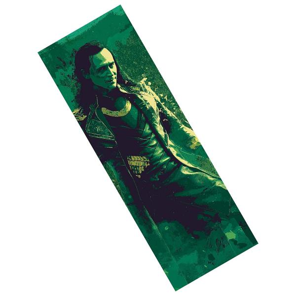 Loki Splatter Paint Metal Bookmark
