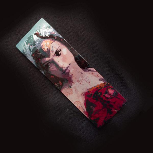 Wonder Woman Splatter Paint Metal Bookmark picture