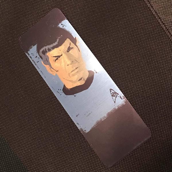 Spock Splatter Paint Metal Bookmark picture