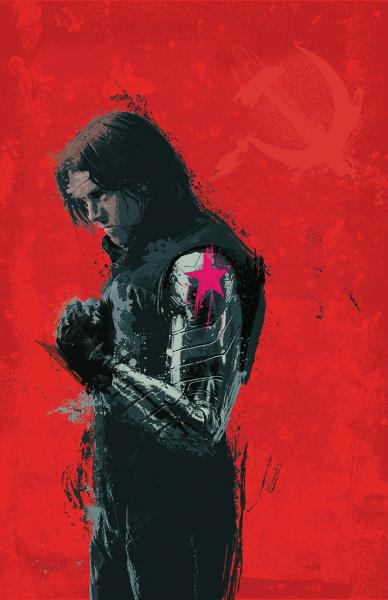 Winter Soldier Splatter Paint