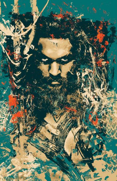 Aquaman Splatter Paint