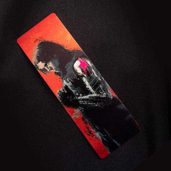 Winter Soldier Splatter Paint Metal Bookmark picture