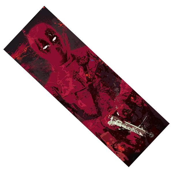 Deadpool Splatter Paint Metal Bookmark