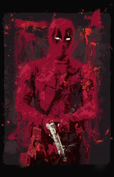 Deadpool Splatter Paint
