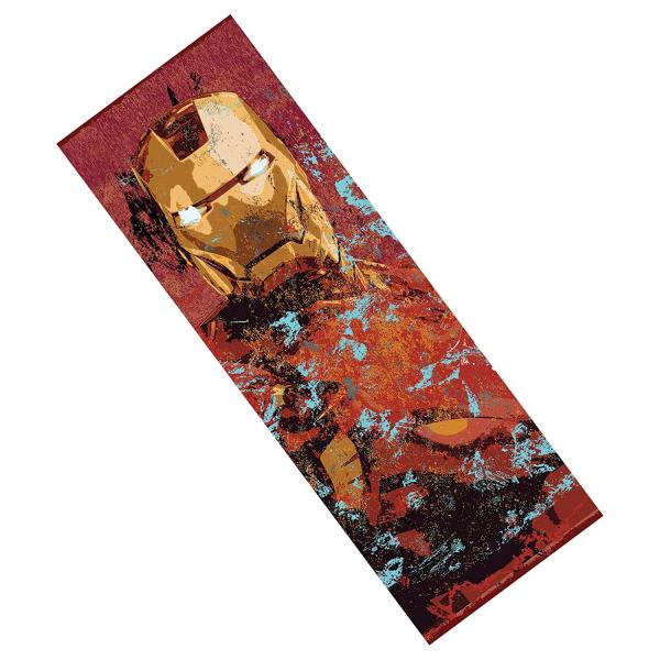 Ironman Splatter Paint Metal Bookmark