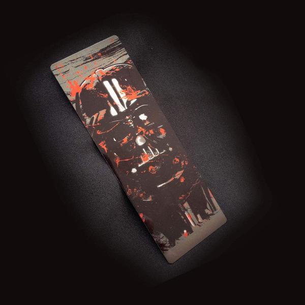 Darth Vader Splatter Paint Metal Bookmark picture