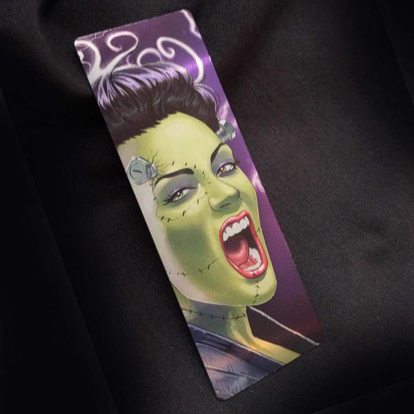 Punk Rock Bride of Frankenstein Metal Bookmark picture