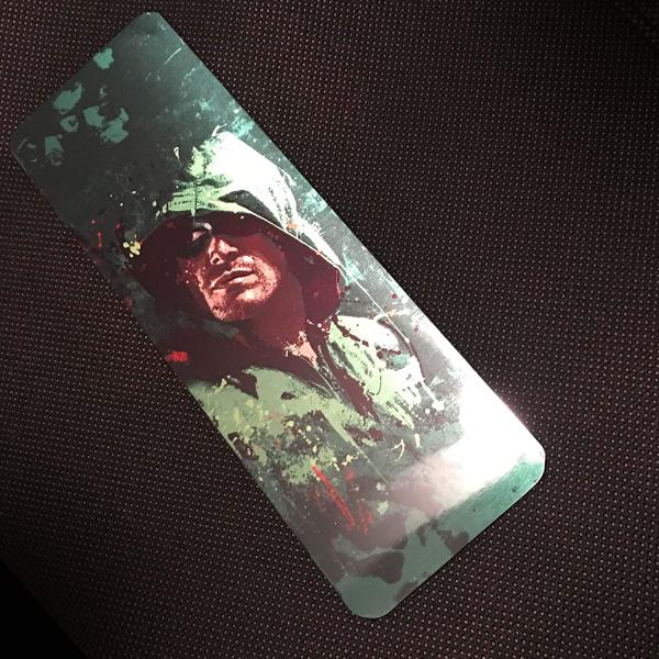 Arrow Splatter Paint Metal Bookmark picture