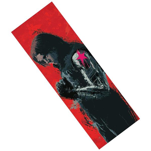 Winter Soldier Splatter Paint Metal Bookmark