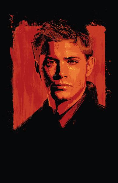 Dean Winchester Splatter Paint picture