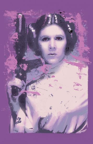 Princess Leia Splatter Paint picture