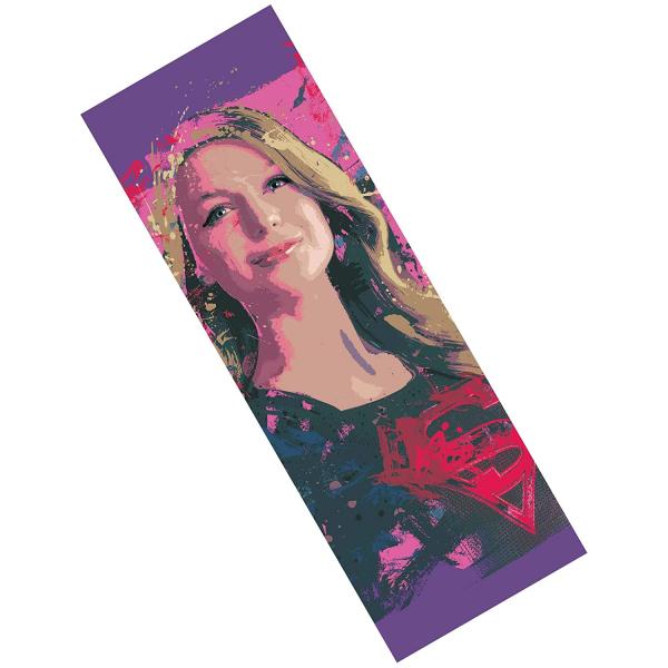Supergirl Splatter Paint Metal Bookmark