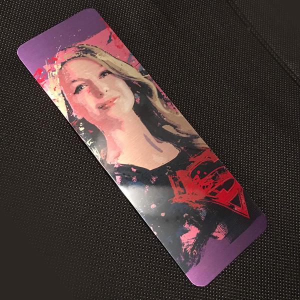 Supergirl Splatter Paint Metal Bookmark picture