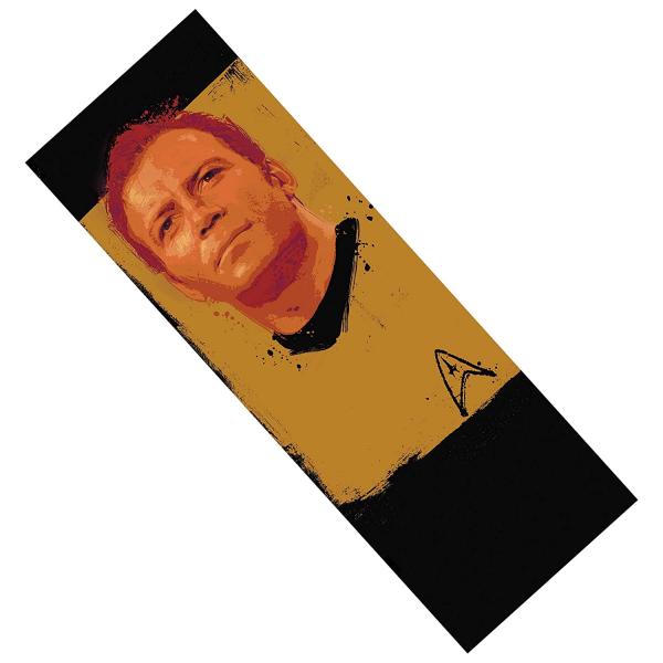 Captain Kirk Splatter Paint Metal Bookmark