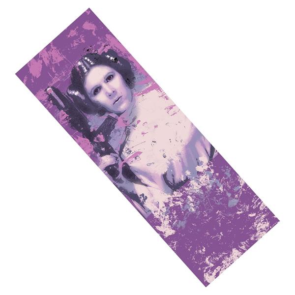 Princess Leia Splatter Paint Metal Bookmark
