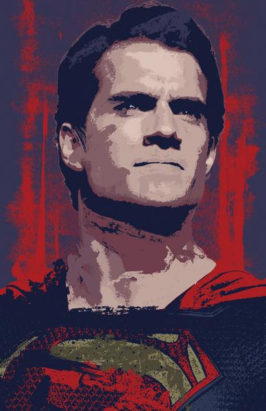 Man of Steel Splatter Paint