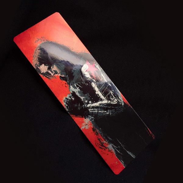 Winter Soldier Splatter Paint Metal Bookmark picture