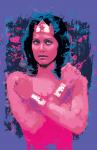 Lynda Carter Wonder Woman Splatter Paint