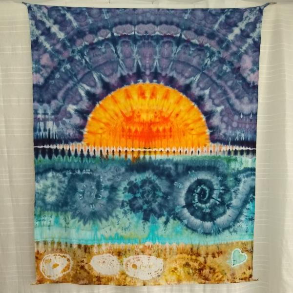 Ocean Sunset Tapestry - 35x42in picture