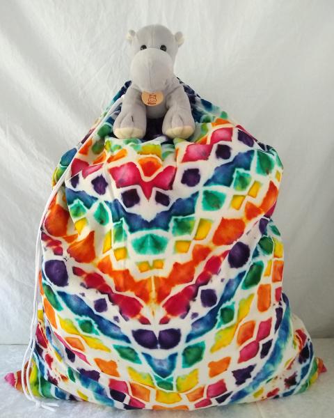 Rainbow Scales Drawstring Laundry Bag