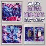 Set of 2 Canvas Mini-Placemats