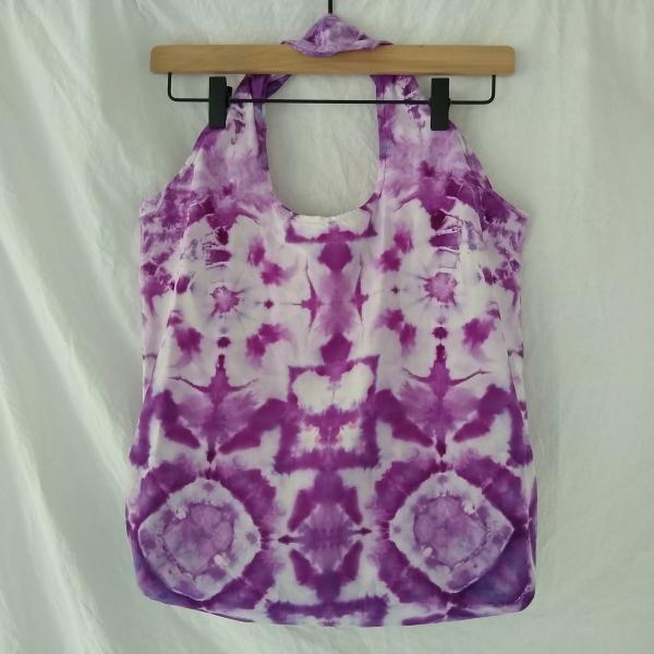 Stuffable Shopping Bag ~ Purple Tile picture