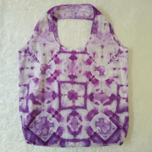 Stuffable Shopping Bag ~ Purple Tile