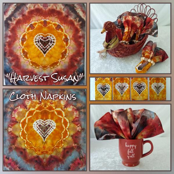 16in Cloth Napkins ~ Harvest Susan, Set of 4