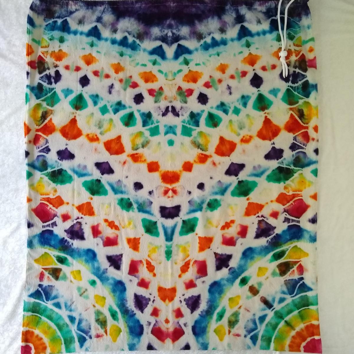 Rainbow Scales Drawstring Laundry Bag picture